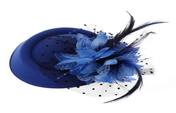 

hair clips barrettes fascinator hats headband womens feather flower brides accessories wedding1392956, Golden;silver