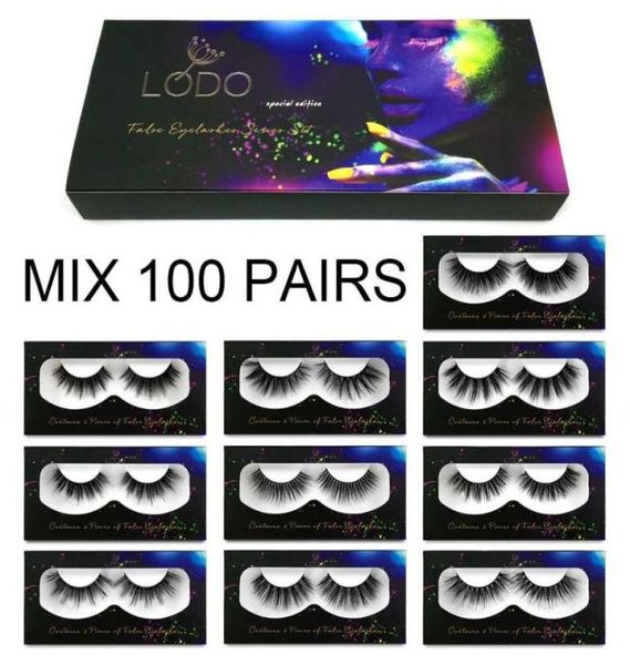 

whole 3d mink false eyelashes 1020304050100 pairs fluffy wispy fake lashes natural long makeup 25mm lash extension bulk9979327