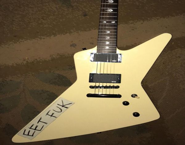 

aged quality electric guitar jameshetfield white eet fuk019294317