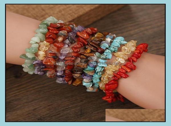 

beaded strands bracelets jewelry natural stone healing crystal beads bracelet strand sodalite chip gemstone stretch chakra dhga29636114, Black