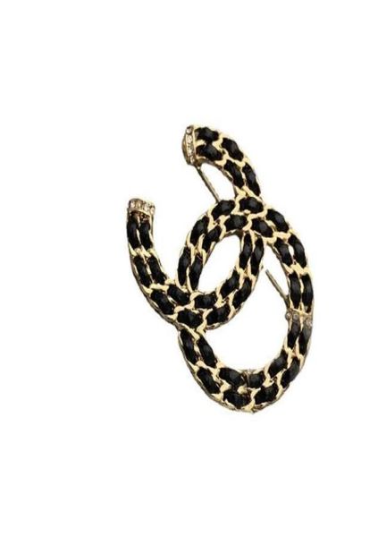 

famous black c brand luxurys desinger brooch vintage women rhinestone letters brooches suit pin fashion jewelry clothing decoratio1462647, Gray