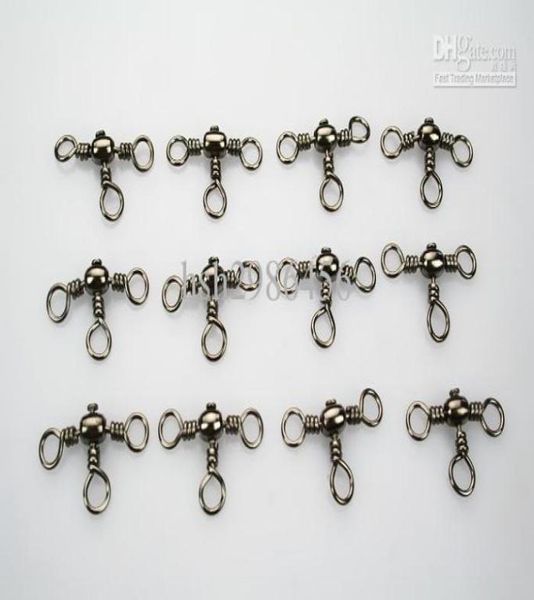 

150pcs crossline 3 way fishing barrel swivel lures 801231684089