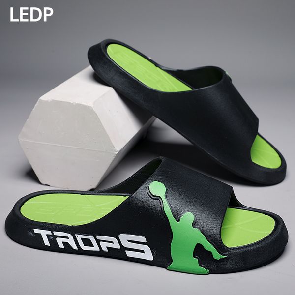 

slippers men's beach casual round toe lightweight waterproof fashion versatile comfortable wear resistant non slip 230714, Black