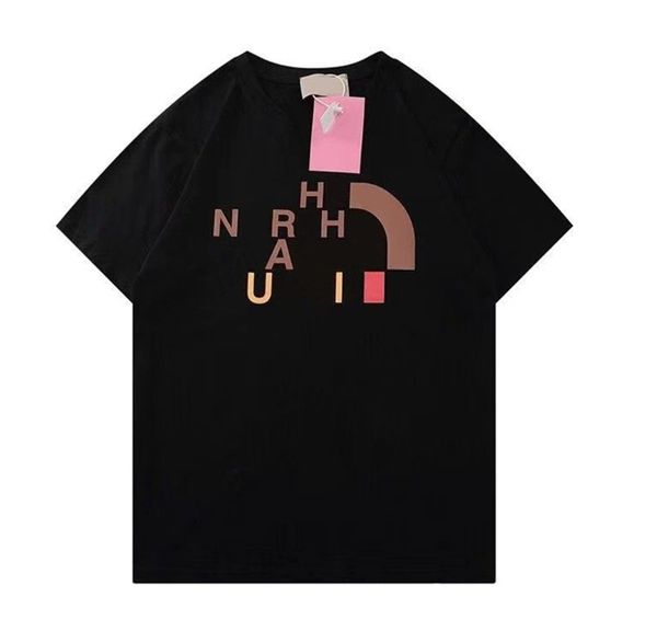 

short-sleeved t-shirt, the same style for men and women, limited show style, neckline around the letter, printed pattern, short-sleeved t-sh, White;black