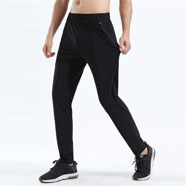 

2023 ice silk casual men's sports pants outdoor running feel versatile89th, Black