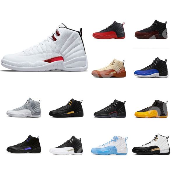

jumpman brilliant orange 12 12s basketball shoes cherry fieled purple floral black university gold utility a ma maniere white twist mens des, White;red