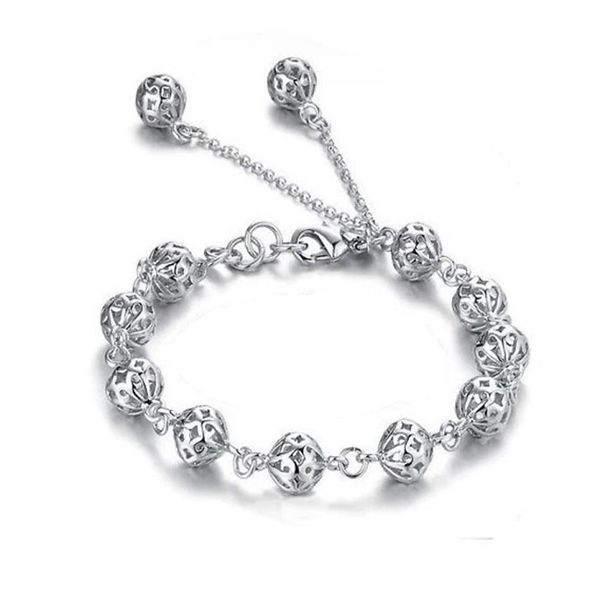 

with tracking number 925 silver bracelet sweet thread bracelet silver jewelry 20pcslot 15077847743, Black