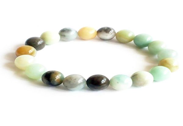 

mg1180 10mm natural amazonite bracelet mens yoga mala bracelet good luck prayer jewelry insomnia bracelet mens gift5238017, Black