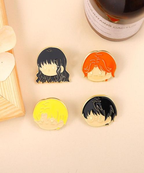 

magic school students enamel pins custom ron malfoy brooches witch lapel badges cartoon movie jewelry gift for kids friends9023069, Blue