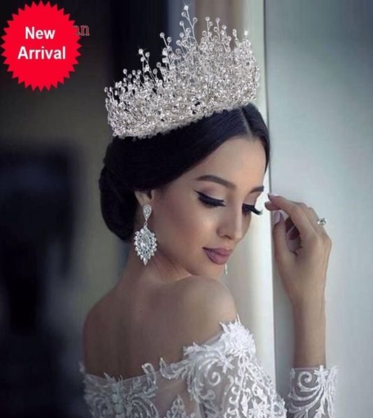 

youlapan hp193ps bride jewelry rhinestone accessories hair band wedding headwear headband crown queen brides tiara7303253, White;golden