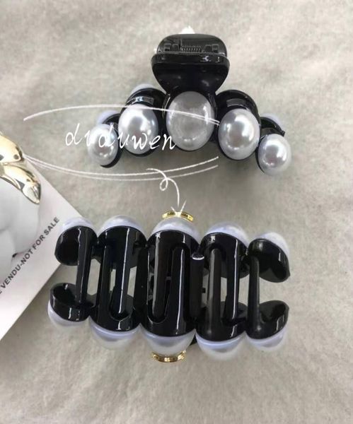 

7x3cm vip vintage acryic hair claw pearls 2c item fashion hairclips classic hair accessories4415022, Slivery;golden