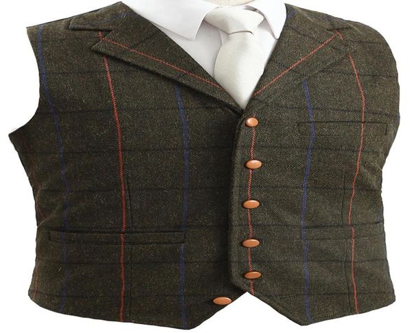 

2021 england styl wool groom vests wedding mens slim fit tailor made wedding party for men attire groomsmen vest prom dinner busin6707642, Black