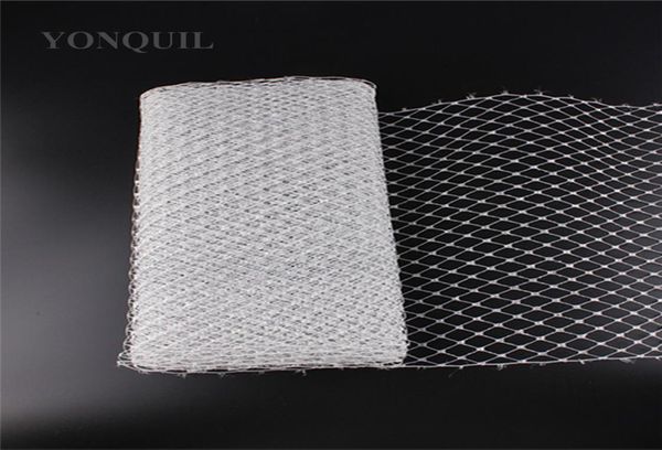 

silver veils mesh 23cm width russian veiling diy hair accessories netting wedding birdcage veil fabric for women decor headpiece m3033197, Slivery;golden