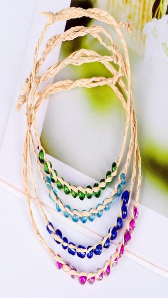 

bohemian seed beaded bracelet for women men braided raffia straw rattan woven colorful rice bead bracelets bangles jewelry8818153, Golden;silver
