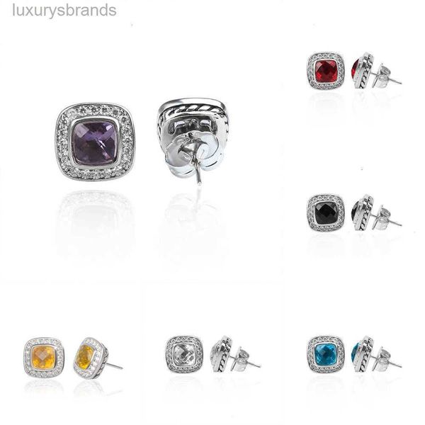 

stud earring jewelry quality 18k square gold for luxury twist high earrings vintage geometric designer women wedding gift luxe moissanite je, Golden;silver