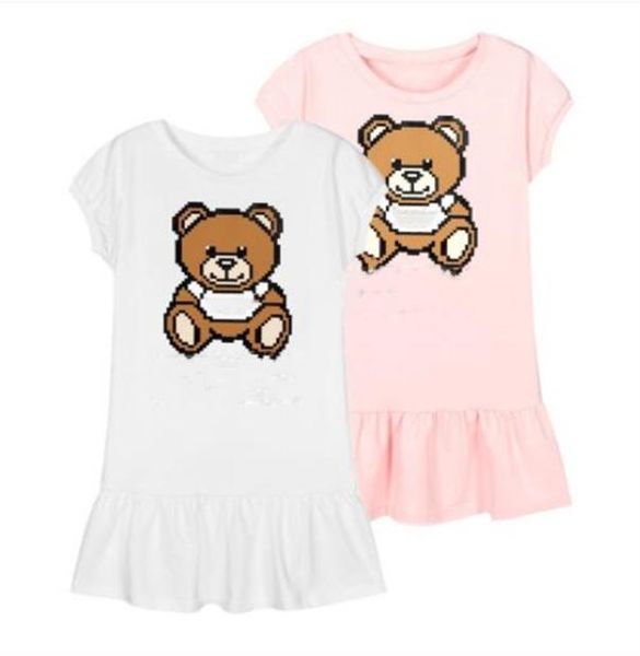 

designer kids girl039s dresses cotton short sleeve toddler baby dress princess party skirts luxury children clothing5136743, Red;yellow