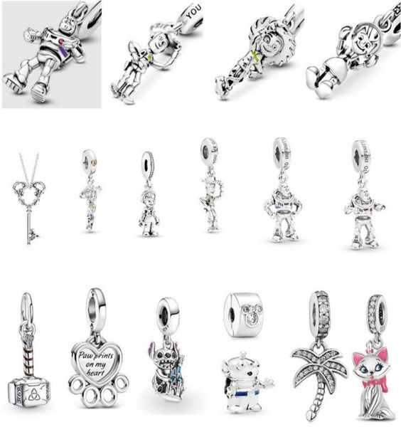 

fashion s925 sterling silver charms loose beads beads cute boys womens original fit bracelet classic pop pendants diy ladies jewelry gifts44, Bronze;silver