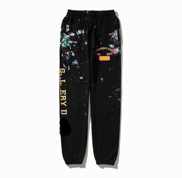 

mens graffiti pants galleryse depts womens sweatpants galleryes dept speckled print mans couple loose versatile casual straight piyj, Black