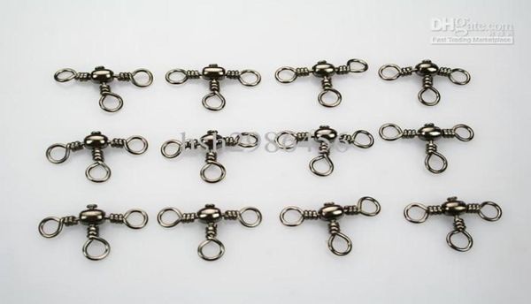 

150pcs crossline 3 way fishing barrel swivel lures 801232385208