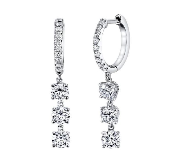 

finefey s925 sterling silver round cubic long style dangle hoop earrings7357160