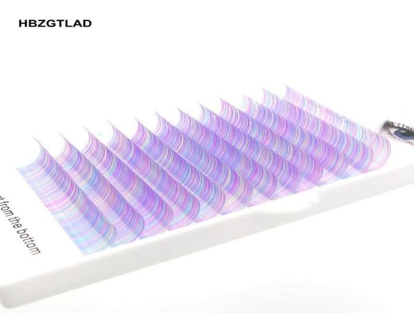 

false eyelashes 2022 cd curl 00701mm 815mm lashes rainbow color eyelash individual colored faux volume extensions7530405