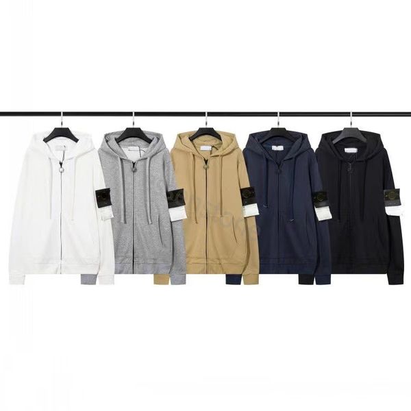 

designer mens stone hoodie pullover crewneck men islands hoodie zipper stone jacket candy hoody casual long sleeve brand letter fashion ston, Black