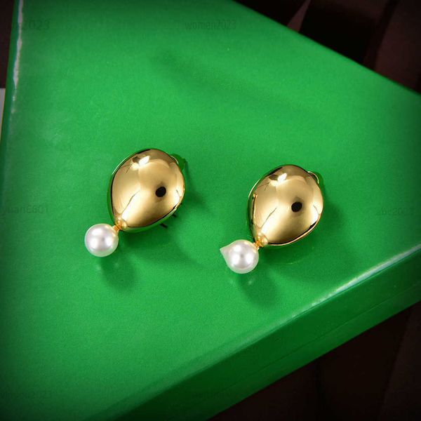 

women designer earrings small pearl decoration jewelry droplet shaped gold-plated pendant ear pendants including box gift choice, Golden;silver