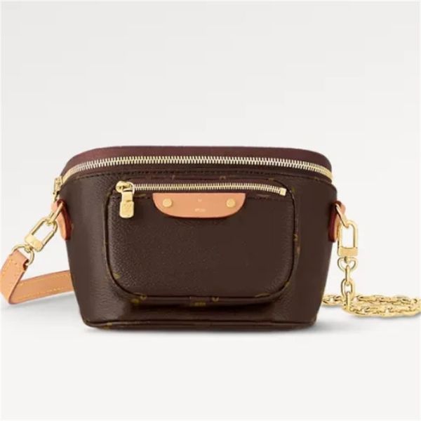 

2023 new waist brown mini bumbag for women luxury designer waist bags mens fannypack chains strap designers leather crossbody bag satchel la