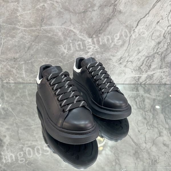 

2023 luxury designer flat sneaker trainer casual shoes denim canvas leather letter fashion platform mens womens low sneakers size 35-46 xsd2, Black