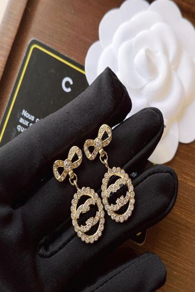 

charm women039s earrings designer diamond earring luxury fashion jewelry design for women wedding party accessories high end de6249249, Golden