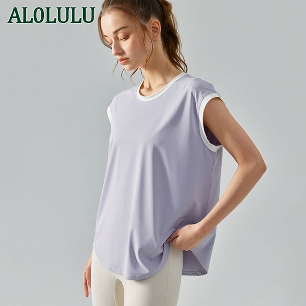 

al0lulu sports women's yoga loose casual fitness suit tank