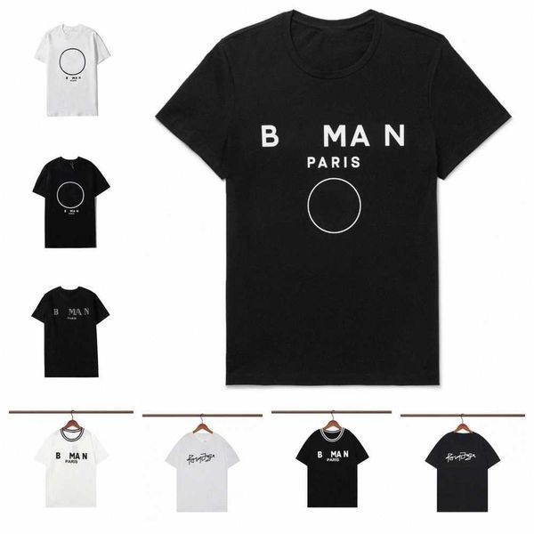 

men designer t shirt loose tees with letters print shirts sweatshirt womens tshirt trend short sleeve t-shirts casual shirt round neck cotto, White;black