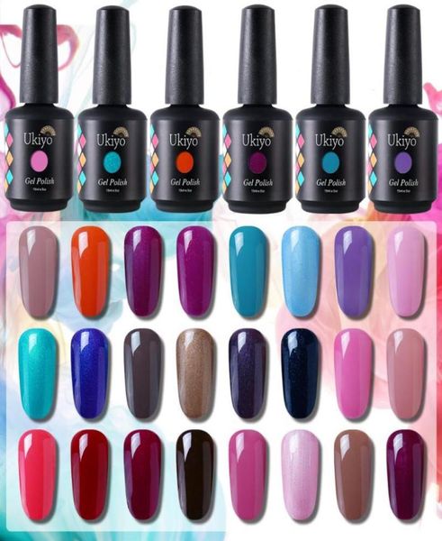 

ukiyo 15ml pure color gel polish soak off nail gel polish for manicure gellak semi permanent hybrid varnish enamel lacquer nails9772542, Red;pink
