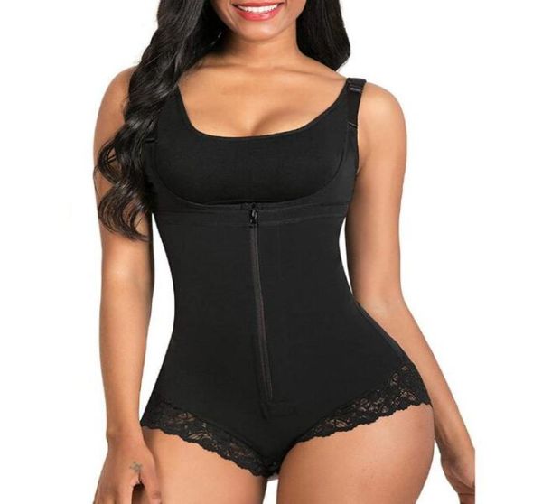 

women039s shapers corset femme minceur bodyshaper fajas colombianas garment abdomen control waist trainer open bust bodysuit3540342, Black;white