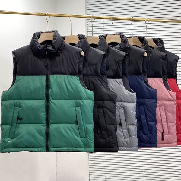 

23 designer vest men,s jacket winter pure cotton women's parka overcoat fashion outdoor windbreaker couple thickening warm coat custom, Black;brown