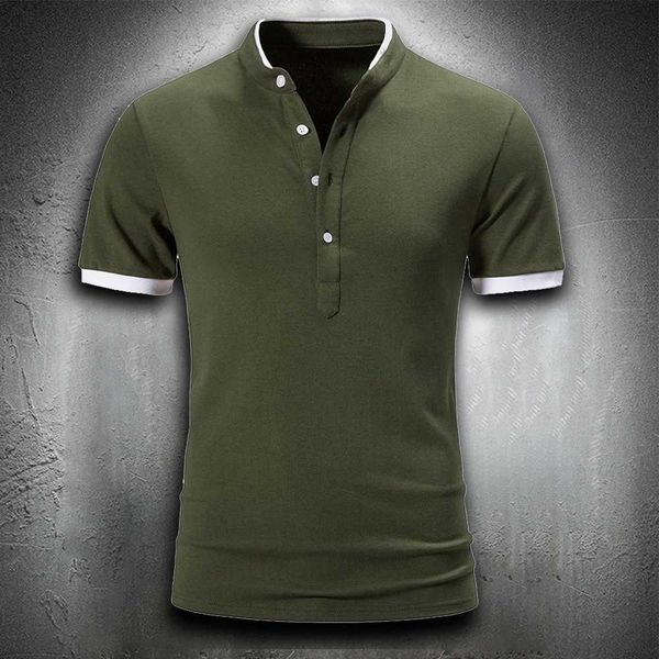 

men's t-shirts t shirt men fashion summer clothes for men casual quarter collar polo shirt men solid color breathe lightweight work wea, White;black