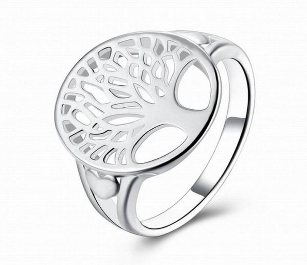 

hollow personality wishing tree engagement women tree of life 925 sterling silver carved jewelery wedding bands finger rings4943076