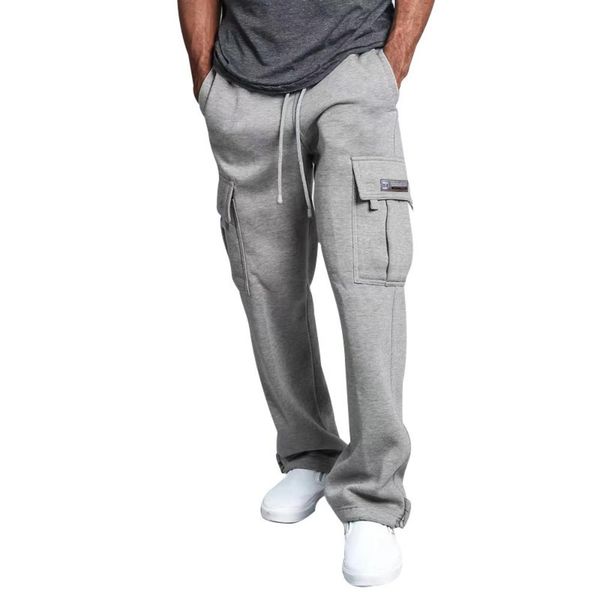 

t-shirt men's spring autumn trousers casual pants jogging men sport pants large size male loose streetwear trousers joggers oversize, White