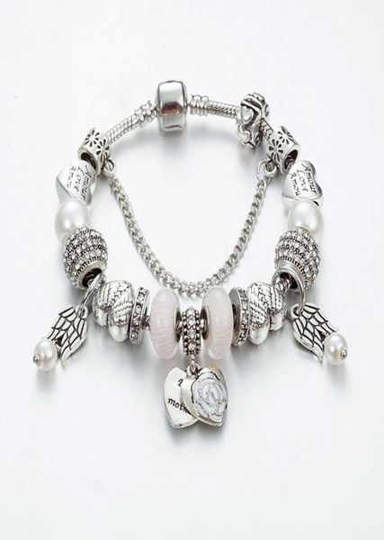 

strands full drill ball bracelet big hole beads diy love pendant ornaments whole8857889, Black