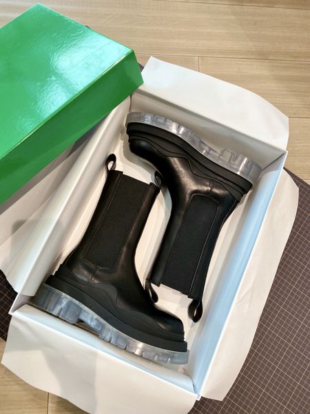 

boots classic european leather nylon bag ankle boots thick platform wedge shoes with round head leather 0822, Black