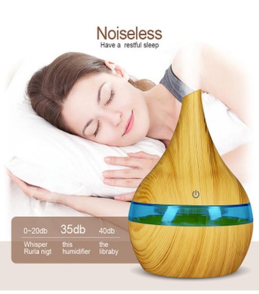 

new 300ml usb electric aroma air diffuser wood ultrasonic air humidifier essential oil cool mist maker for home eea110017772890