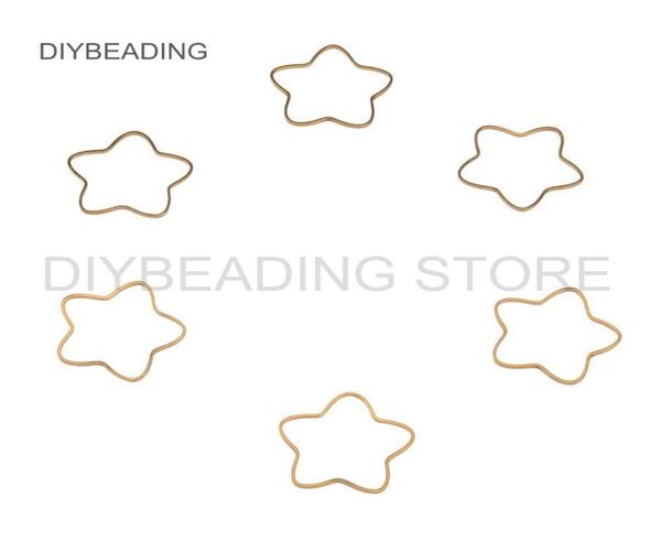

501000 pcs brass component for jewelry making outline flower charm link connector earring necklace finding lots whole5907956, Blue;slivery