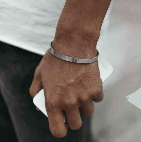 

assorted colors 3mm to 16mm men women flat skinny cuff bangle bracelet in stainless steel brackelts gifts for mom dad sister6661621, Golden;silver