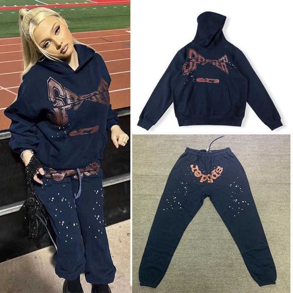 

hoodies 22ss 555555 printed patch sweater for men and women, Black
