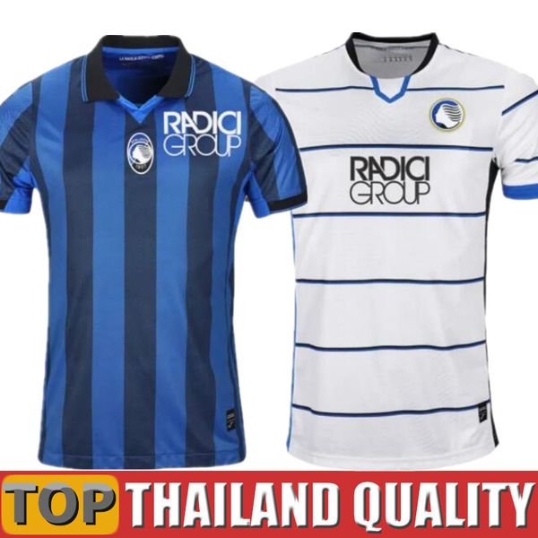 

23 24 atalanta fc soccer jerseys lookman 2023 2024 muriel ilicic de roon duvan ata bc bergamasca maglia da calcio men kids kit football shir, Black;yellow