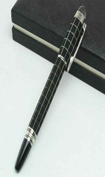 

limited edition writing supplies metal black checkerboard crystal luxurious pens with serial numbermens wedding cufflinks opt7307374, Silver