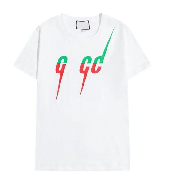 

2023 new men's short-sleeved t-shirt, same style for men and women, letter printing decoration, retro trend, loose version 13, White;black