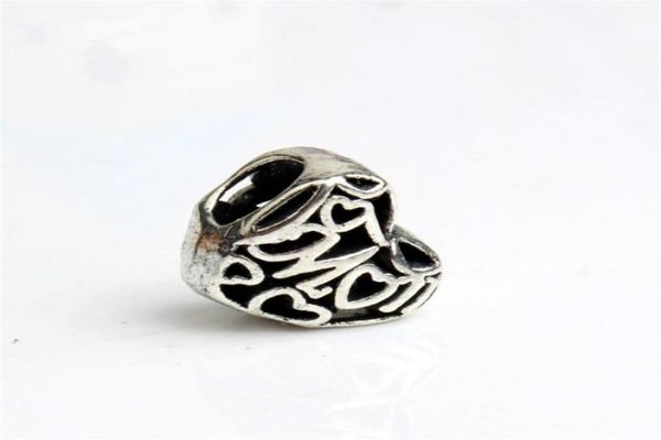 

love to mum alloy charm bead fashion women jewelry stunning design european style for diy bracelet necklace panza003103993378, Bronze;silver