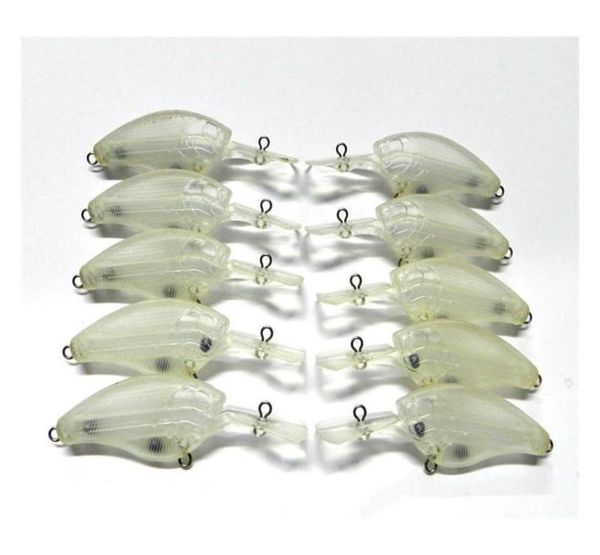 

sports outdoors 50pcs unpainted fishing lure 9cm 10g square bill blank lures medium diving crankbaits plastic baits body4241620