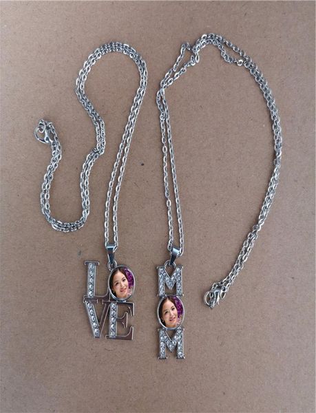 

sublimation mom necklaces pendants for mother039s day transfer printing materials consumables8229175, Silver